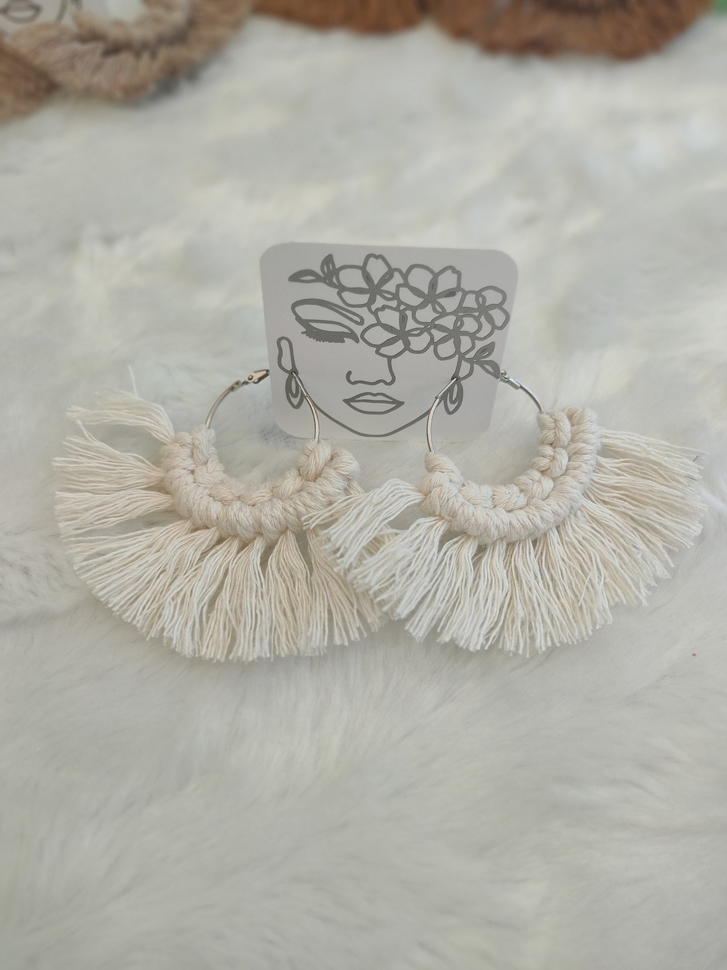 Boucles d'oreilles Macramé