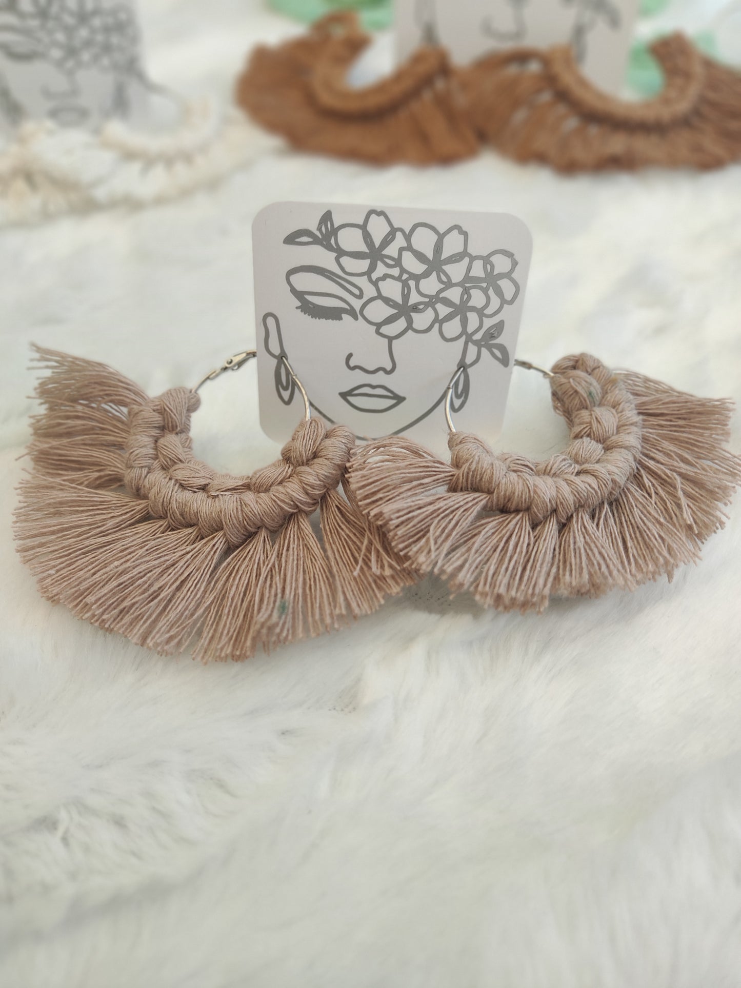 Boucles d'oreilles Macramé