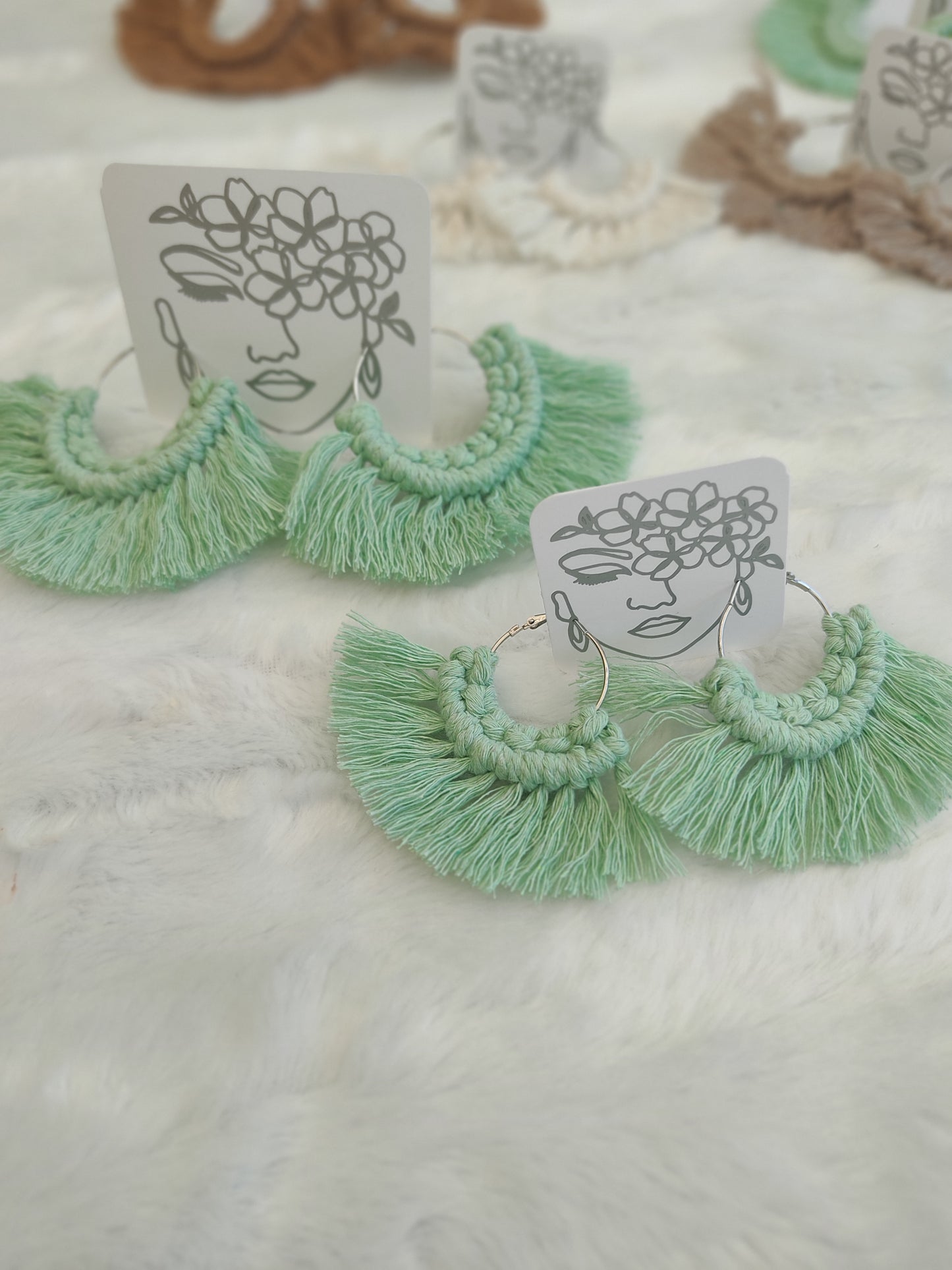 Boucles d'oreilles Macramé