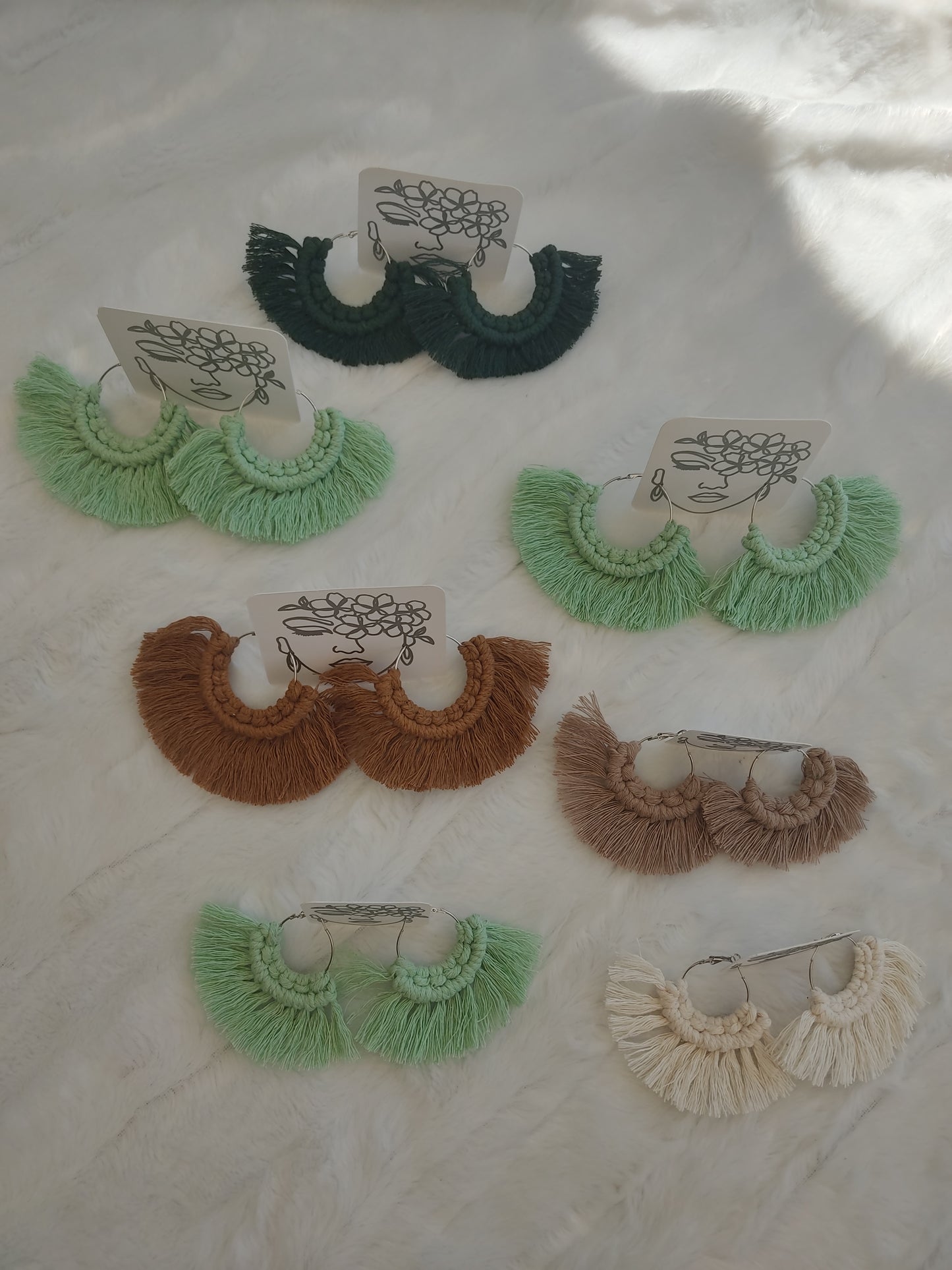 Boucles d'oreilles Macramé