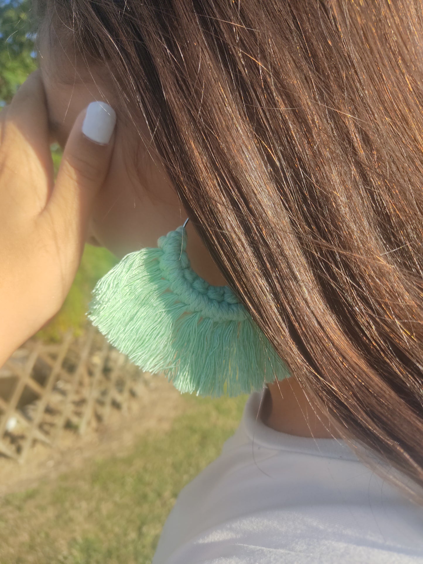Boucles d'oreilles Macramé