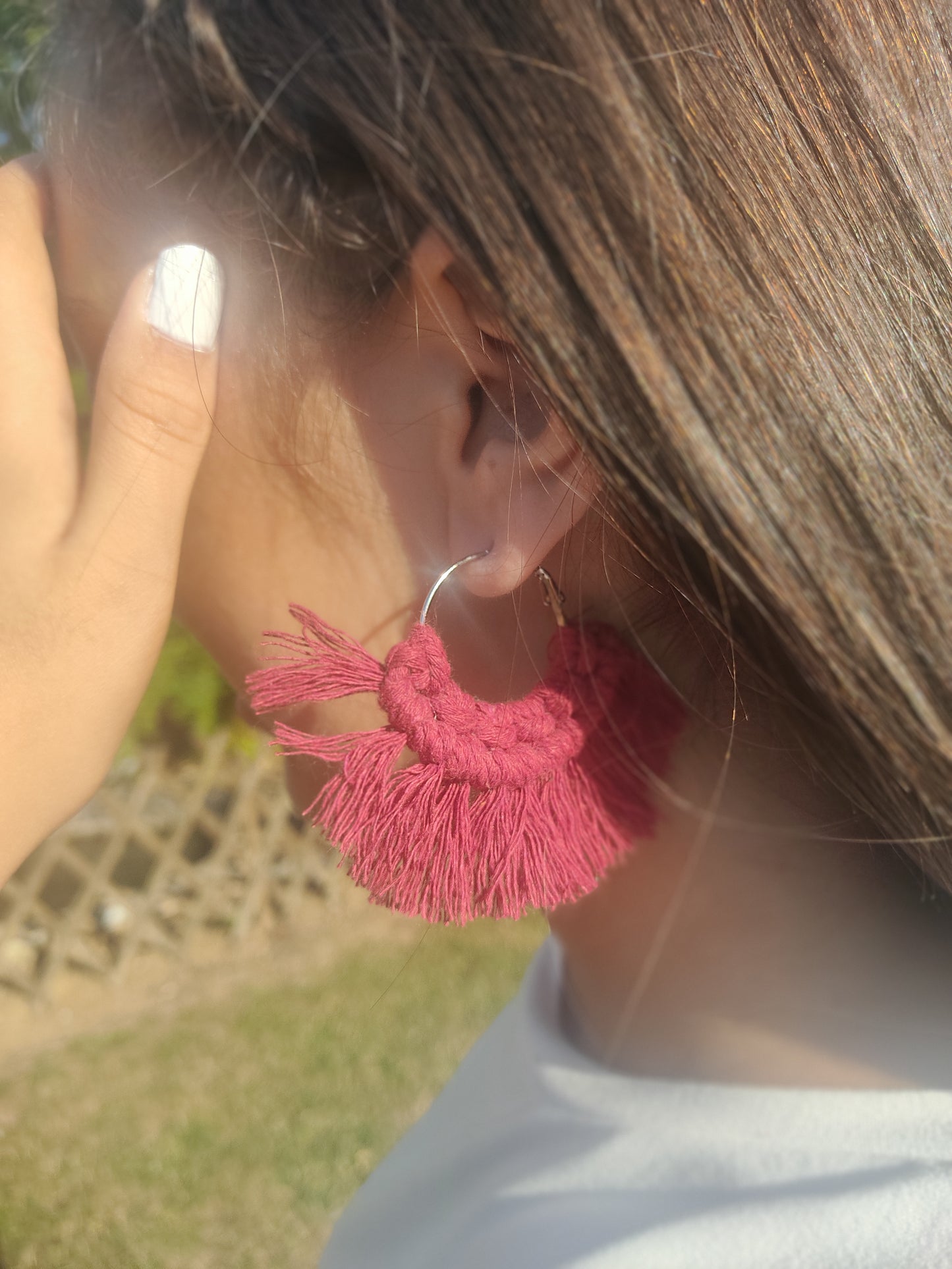 Boucles d'oreilles Macramé