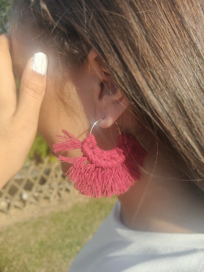 Boucles d'oreilles Macramé