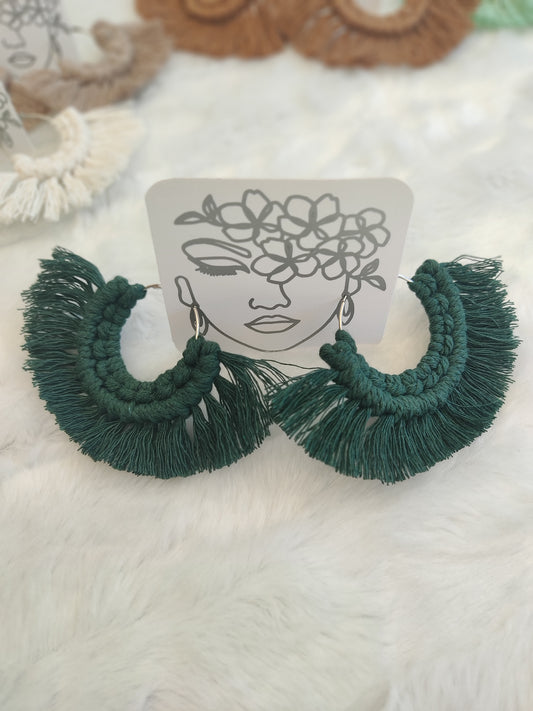 Boucles d'oreilles Macramé